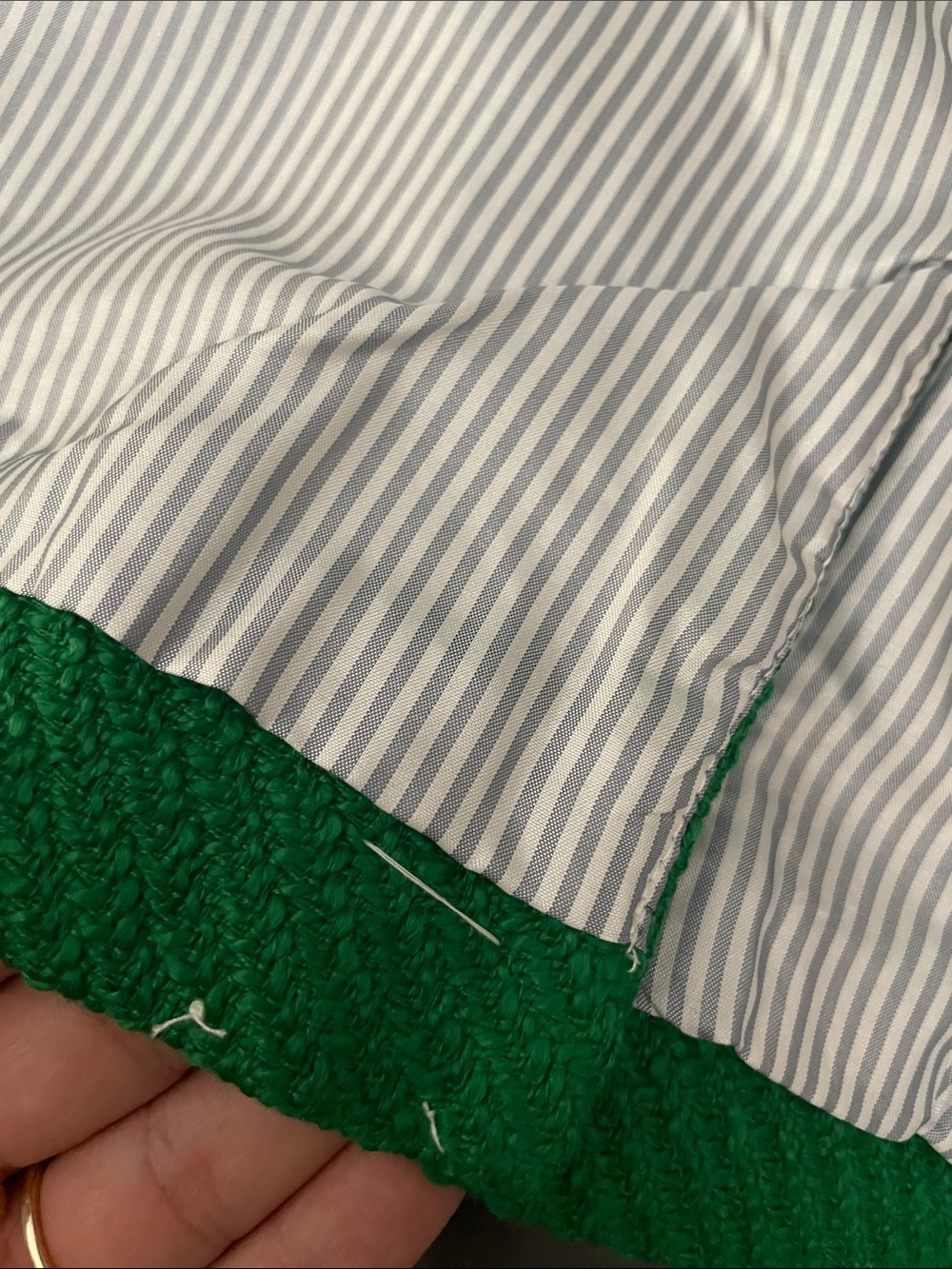 J. Crew Emerald Green Tweed Schoolboy Blazer with Gold Buttons - Picture 5 of 5